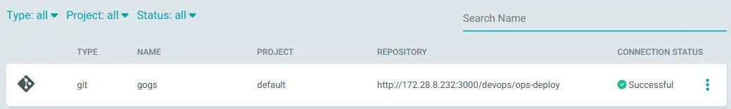 Argo CD Check Gogs Repository