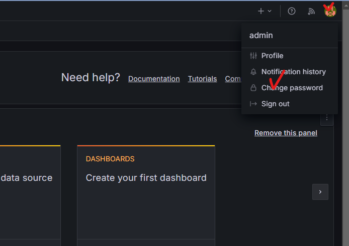 Grafana Change Password1