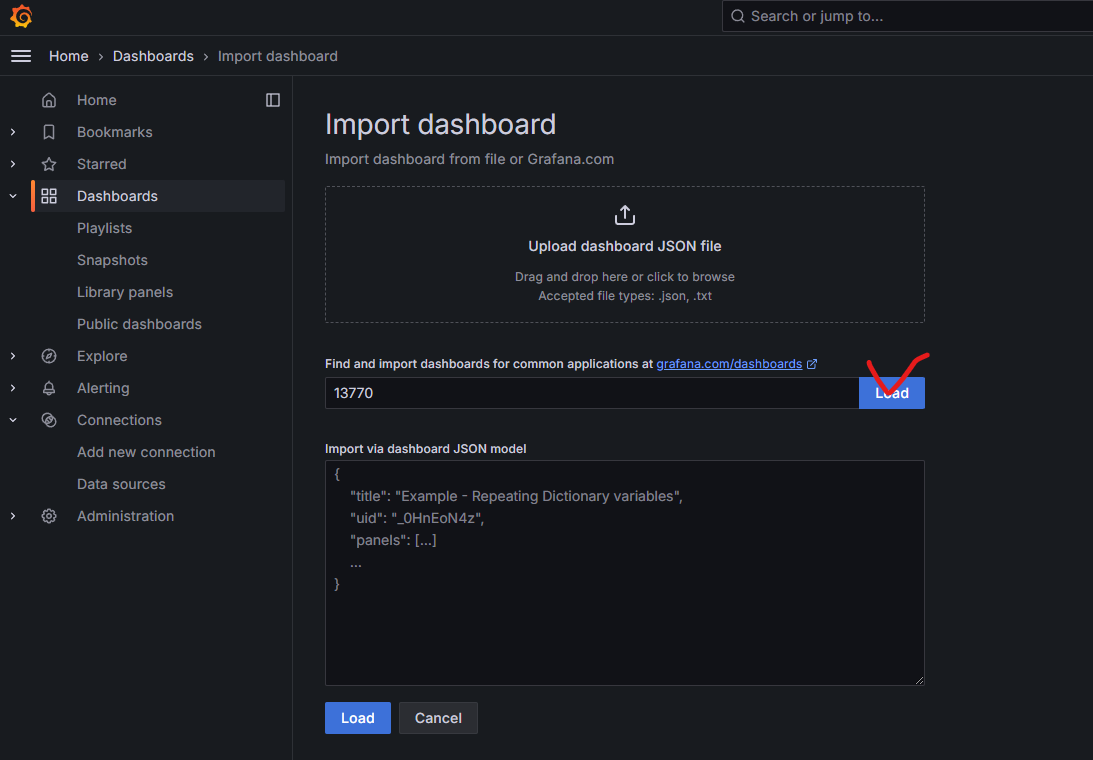 Grafana Insert Dashboard Number